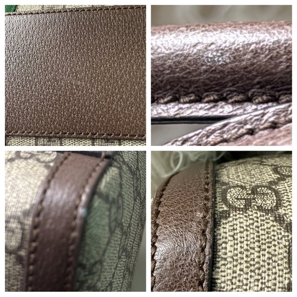 GUCCI GG Supreme Monogram Web Medium Ophidia Boston Bag w/COA and Dustbag - Picture 17 of 17